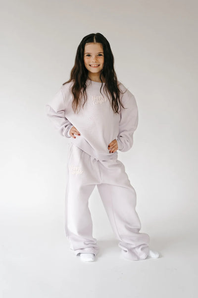 Happy Camp3r -Puff Series Youth Sweatpants - Lilac