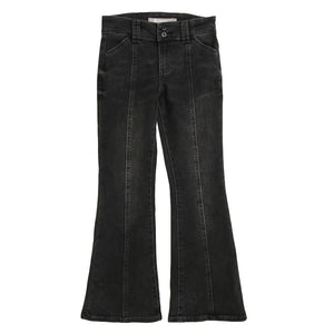 Tractr - Black Seamed Flare Jeans