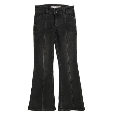 Tractr - Black Seamed Flare Jeans