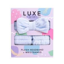 Cait  + Co - Luxe Headband + Wristbands - Blue