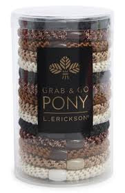 France Luxe - Grab & Go 15-Pack Braided Ponytail Holders Neutral