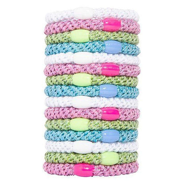 France Luxe - Grab & Go Pony Tube, 15 Hair Ties Dazzle