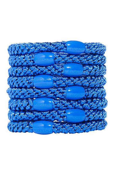 France Luxe - Grab & Go Ponytail Holders - Set of Eight Royal Blue
