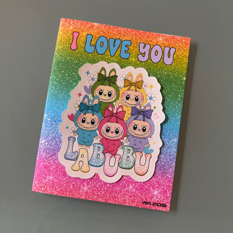 Edyn Designs - Labubu Sticker Note Card