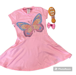 Sparkle by Stoopher - Butterfly Bling Skater Dress