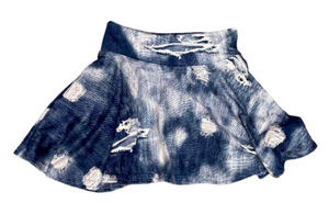 Dori Creations - Ripped Denim Skort