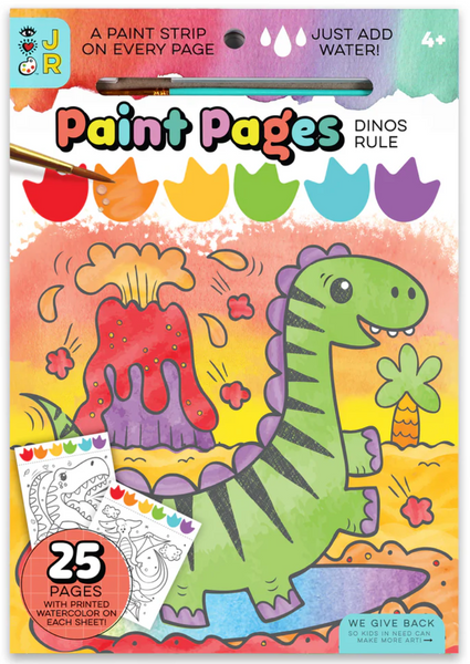 Bright Stripes - Dinos Rule Jr. Paint Pages