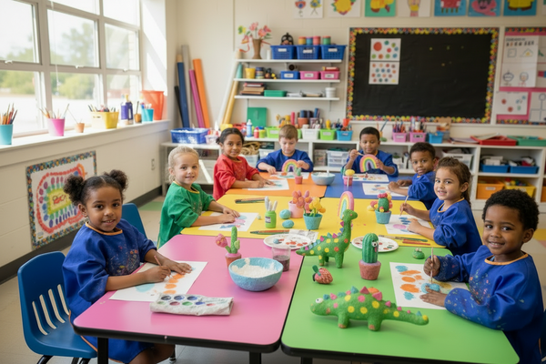 Bright Stripes - Paper Mache All Day