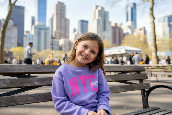 Flowers by Zoe - NYC Kindness Is Free Sweatshirt- Purple