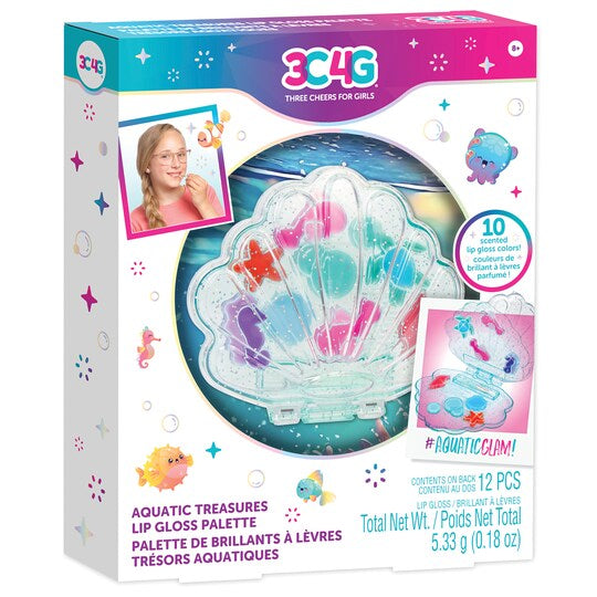 Make It Real -3C4G: Aquatic Treasures Lip Gloss Palette