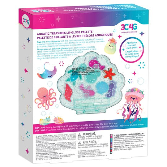 Make It Real -3C4G: Aquatic Treasures Lip Gloss Palette