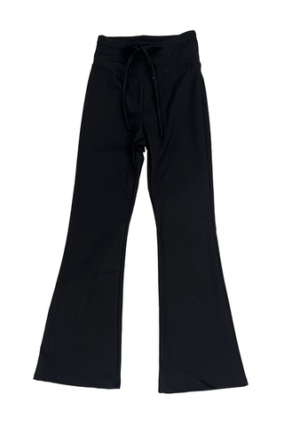 SLS Apparel - Flare Drawstring Pants - Black