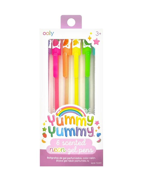 Ooly -Yummy Yummy Scented Gel Pens - Neon - Set of 6