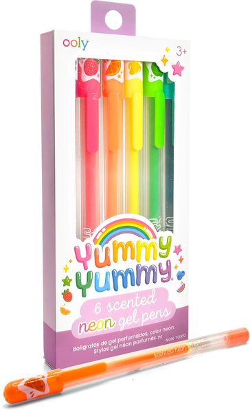 Ooly -Yummy Yummy Scented Gel Pens - Neon - Set of 6