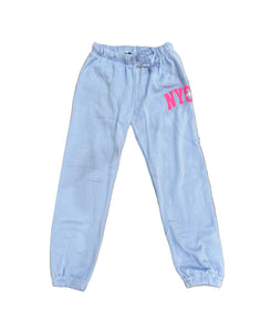 Flowers by Zoe - NYC Crewneck Sweatpants - Light Blue