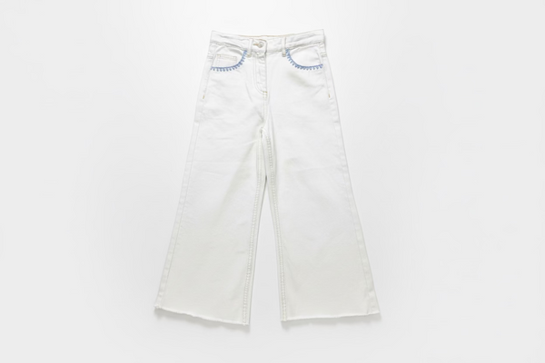 Billieblush - Scalloped Embroidered Pocket Denim Jeans