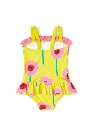 Stella McCartney - Yellow and Pink Floral Swimsuit