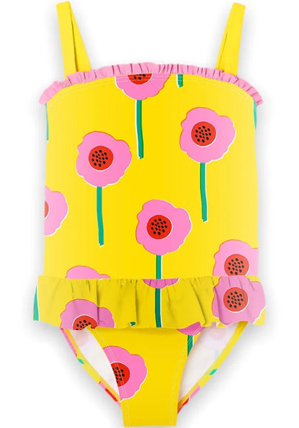 Stella McCartney - Yellow and Pink Floral Swimsuit