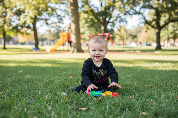 Dori Creations - Black Rib XOXO Long Sleeve Top
