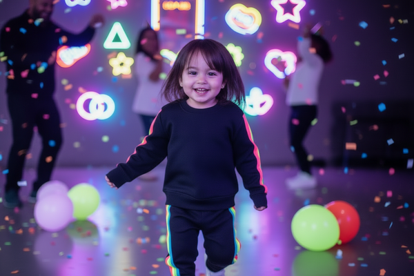 Dori Creations - Neon Stripe Sweatpants - Black