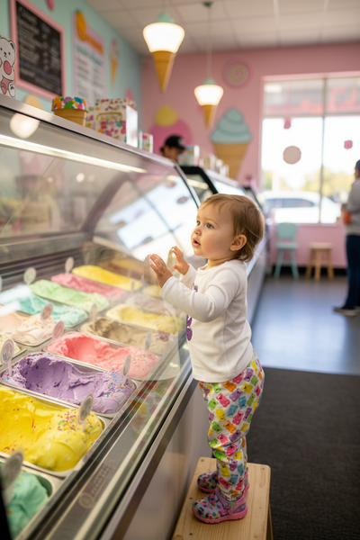 Dori Creations - Glitter Bear Ribbed Long Sleeve Tee