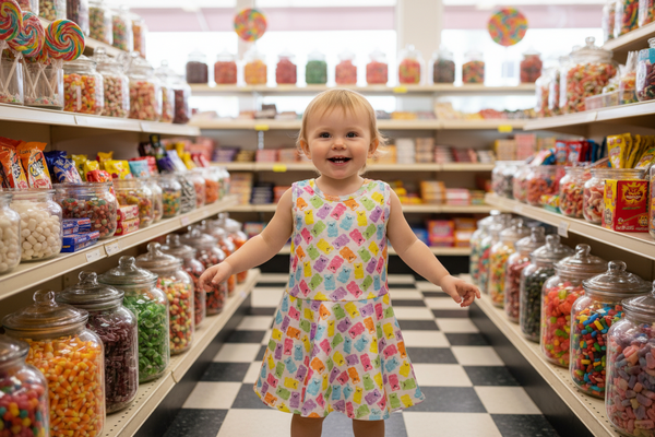 Dori Creations - Jelly Bear Skater Dress