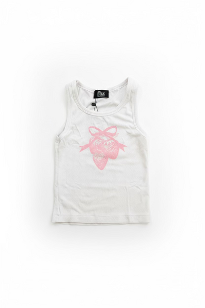 Flowers by Zoe - Strawberries with Bow Printed Tank