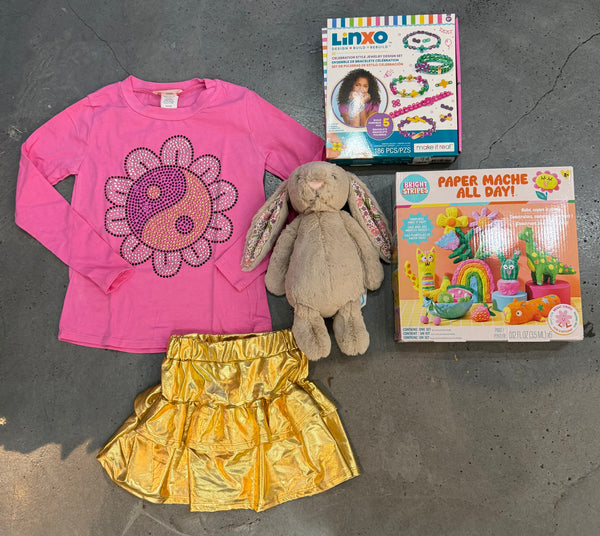 Sparkle by Stoopher - Yin Yang Flower - Pink Long Sleeve Tee