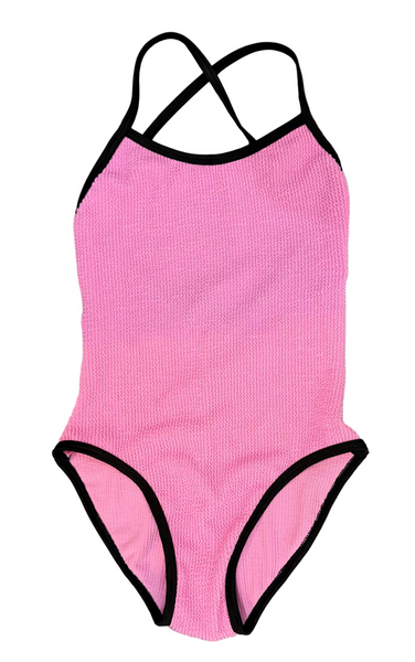 Cruz - Pink Crinkle Swimsuit