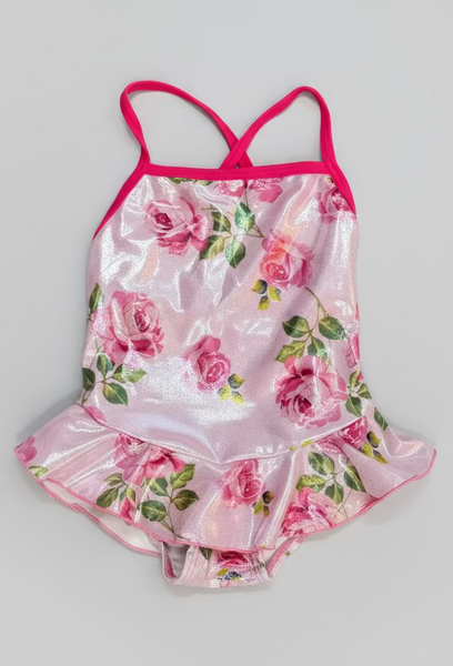 Cruz - Shimmer Rose Ruffle Swimsuit