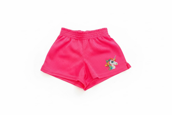 Dori Creations - Mesh Shorts with Unicorn Decal