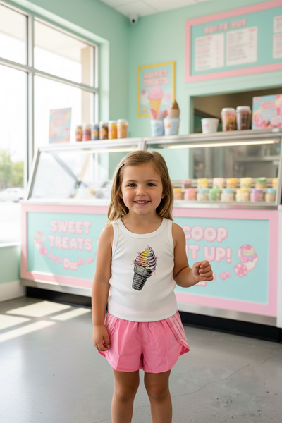 Flowers by Zoe - Bow Ice Cream Tank Top