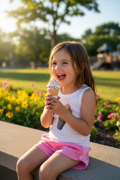 Flowers by Zoe - Pink Running Shorts with Pink Side Stripes