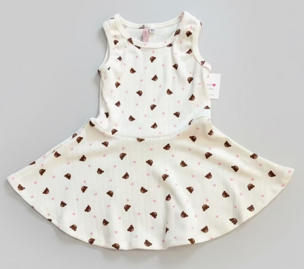 Sofi - Teddy Heart Skater Dress