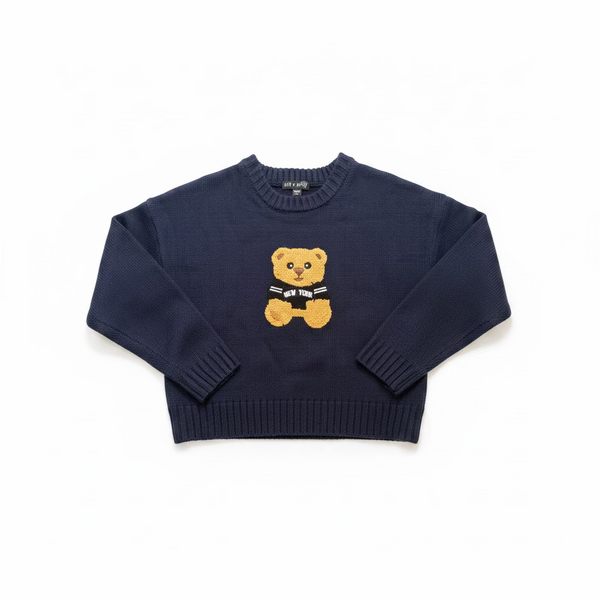 Ava & Yelly-Long Sleeve New York Bear Sweater
