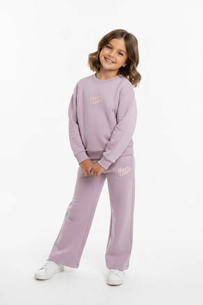 Happy Camp3r -Puff Series Youth Sweatpants - Lilac