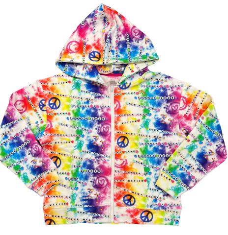 Terez - Camp Beads Zip Hoodie