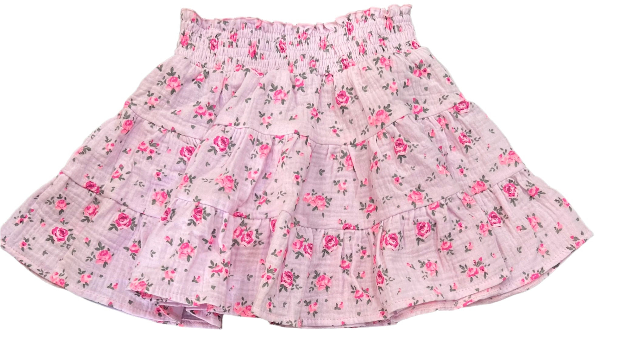 Flowers by Zoe - Pink Liberty Print Smocked Skirt