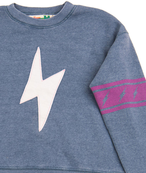 Vintage Havana - Play Six Mountain Blue Bolt Crew Sweatshirt