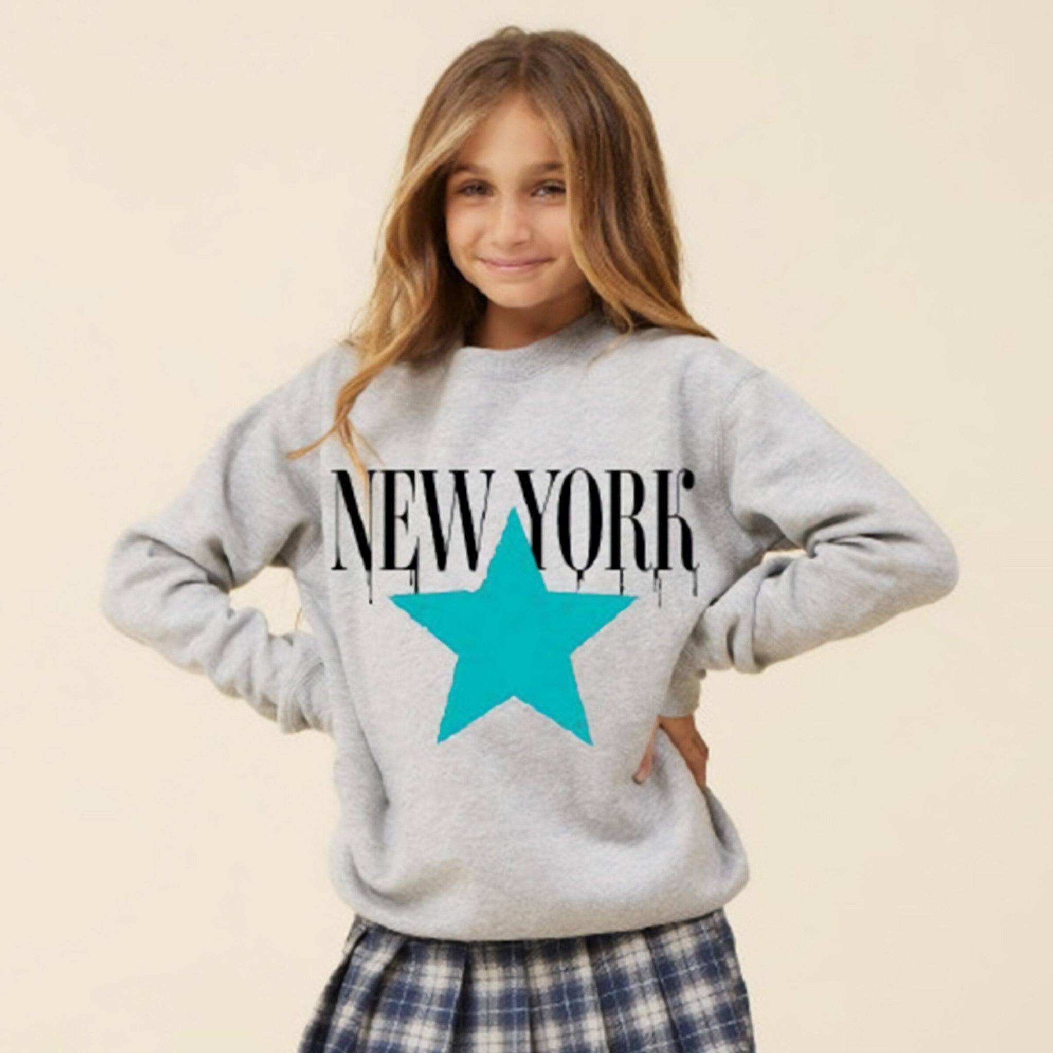 Vintage Havana - New York Star Oversized Sweatshirt