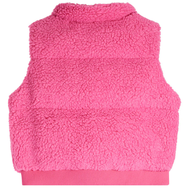 Love Daisy - Furry Puffy Vest - Pink