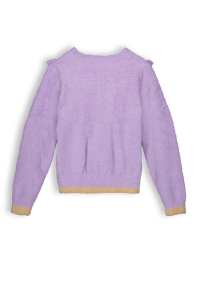 Nono - Ketan girls soft knitted sweater - Galaxy Lilac