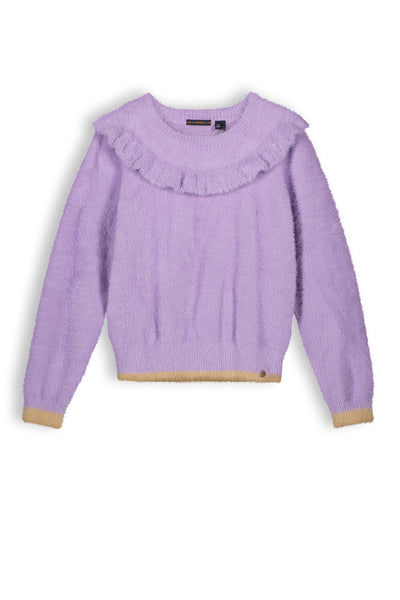 Nono - Ketan girls soft knitted sweater - Galaxy Lilac