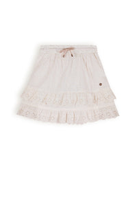 Nono - Niu Pearled Ivory Embroidered Skirt