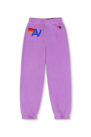 Aviator Nation - KID'S LOGO SWEATPANTS - NEON PURPLE