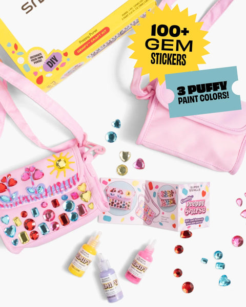 Super Smalls -  Preppy Purse Gemify Craft Kit