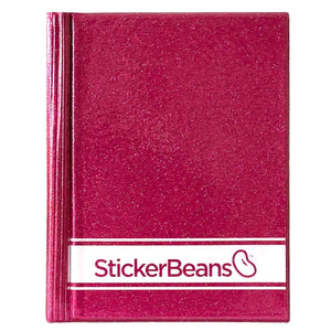 Sticker Bean - Raspberry Pink & White Collector's Book