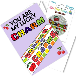 Sticker Bean - Lucky Charm Sticker Bean Greeting Card