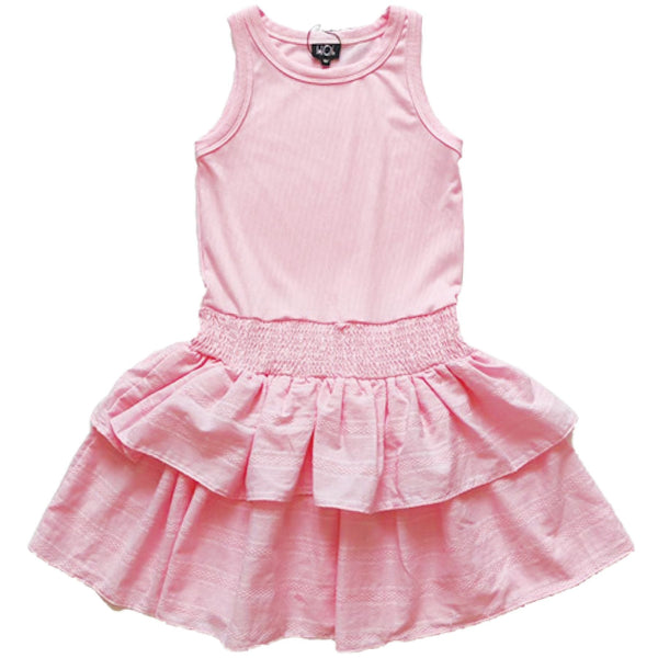 Little Olin - 2 Tier Dress - Pink