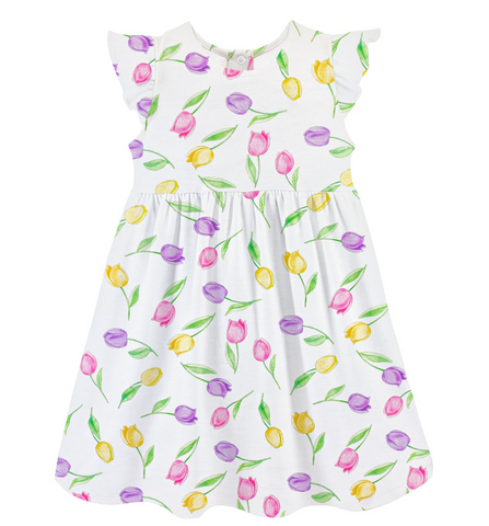 Baby Club Chic - Tulips Dress with Ruffle